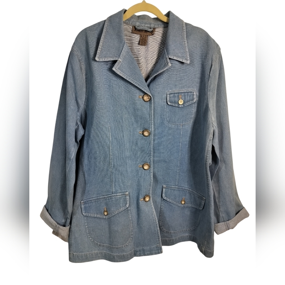 3121) Vintage Jones Jeans Button up Barn Chore Style Jacket Coat Size 12